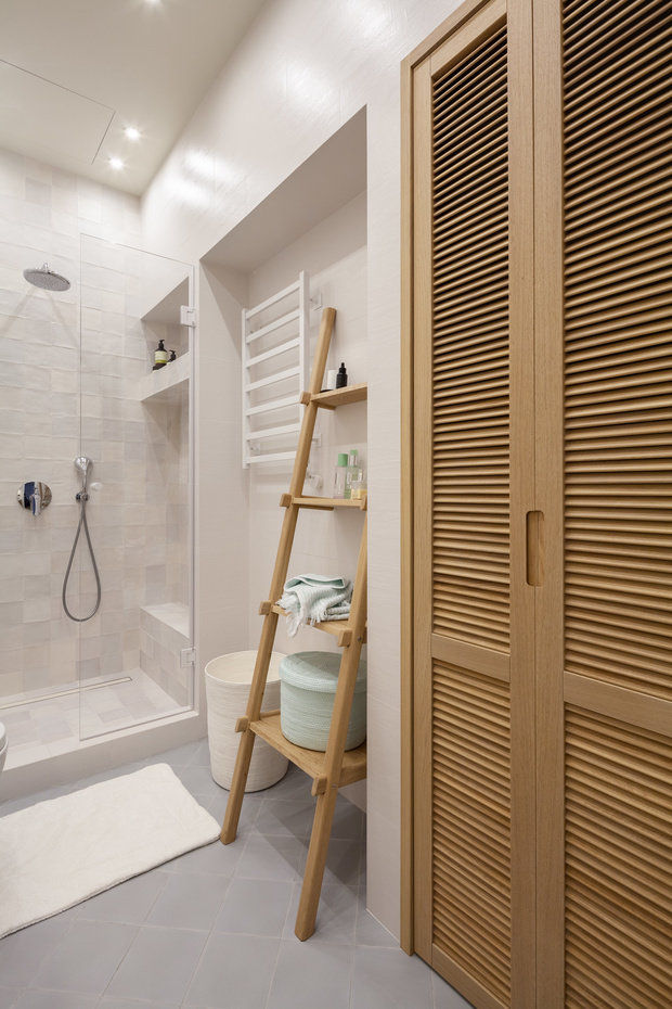 Фотография: Ванная в стиле Эко, Современный, Квартира, Студия, Минимализм, Проект недели, Москва, 1 комната, до 40 метров, 40-60 метров, Анастасия Рыкова, S-Style – фото на INMYROOM