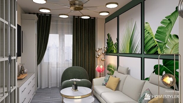 Фото из портфолио Мой проект "Гостиная комната" – фотографии дизайна интерьеров на INMYROOM