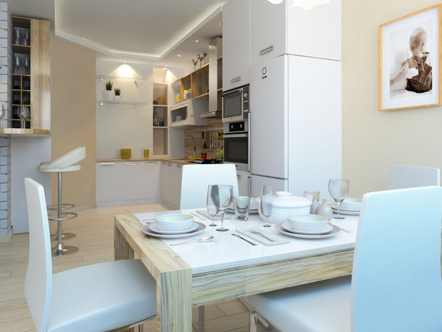 Фото из портфолио Квартира в стиле эклектика в ЖК Изумрудный – фотографии дизайна интерьеров на INMYROOM