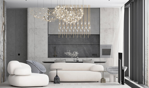 Фото из портфолио ЖК Capital Towers - Дизайн интерьера квартиры 100 м.кв. – фотографии дизайна интерьеров на INMYROOM