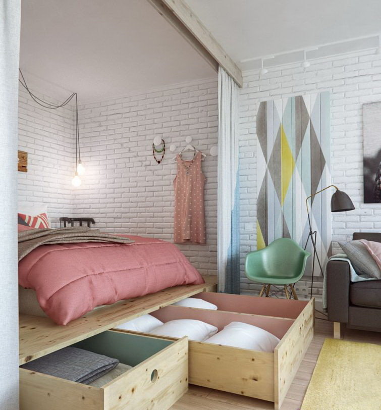 Фотография: Спальня в стиле Лофт, Декор интерьера, Интерьер комнат – фото на INMYROOM Фотография: Спальня в стиле Лофт, Декор интерьера, Интерьер комнат – фото на INMYROOM