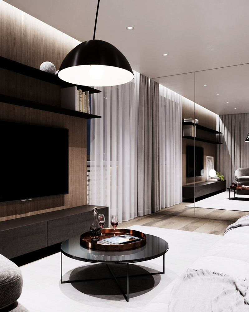 Фотография: Гостиная в стиле Современный, Квартира, Минимализм, Проект недели, Казахстан, 2 комнаты, 40-60 метров, Anova Interior Design – фото на INMYROOM Фотография: Гостиная в стиле Современный, Квартира, Минимализм, Проект недели, Казахстан, 2 комнаты, 40-60 метров, Anova Interior Design – фото на INMYROOM