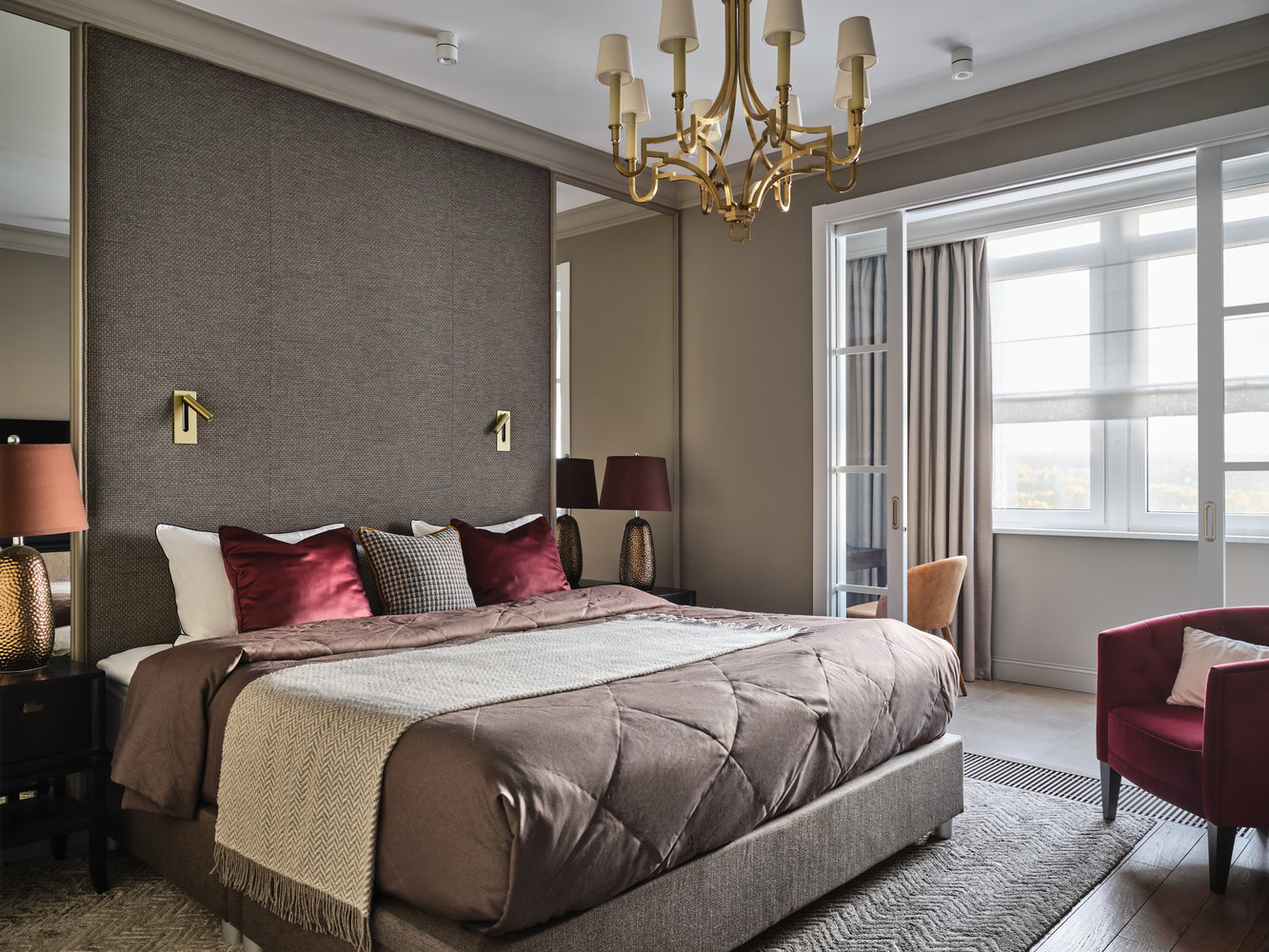Фотография: Спальня в стиле Современный, Квартира, Проект недели, Москва, 4 и больше, Более 90 метров, Карина Сейфуль-Мулюкова – фото на INMYROOM