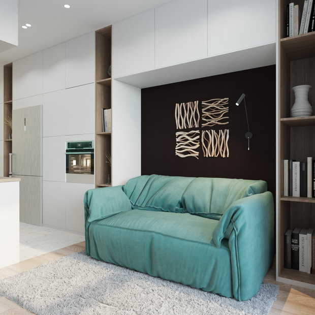 Фото из портфолио Одинцово ЖК "Одинбург" 33 м2 – фотографии дизайна интерьеров на INMYROOM