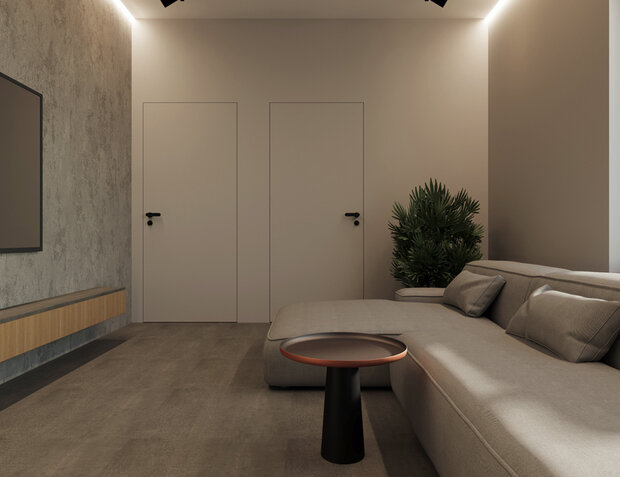 Фото из портфолио Тёмный минимализм – фотографии дизайна интерьеров на INMYROOM