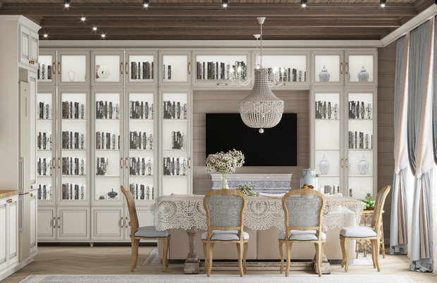 Фото из портфолио Кантри интерьер в центре города – фотографии дизайна интерьеров на INMYROOM