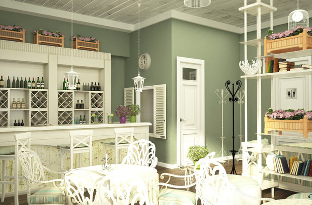 Фото из портфолио дизайн проект кафе 100м2 в стиле прованс – фотографии дизайна интерьеров на INMYROOM