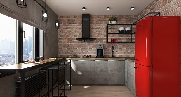 Фото из портфолио Трехкомнатная квартира в стиле LOFT – фотографии дизайна интерьеров на INMYROOM