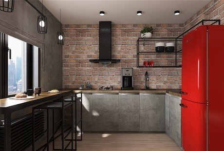 Трехкомнатная квартира в стиле LOFT