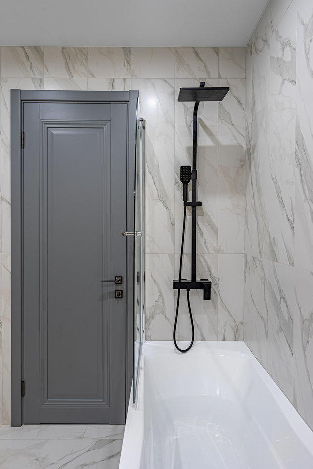 Фотография: Ванная в стиле Минимализм, Современный, Квартира, Проект недели, Казань, 2 комнаты, 40-60 метров, Марьям Разуваева – фото на INMYROOM