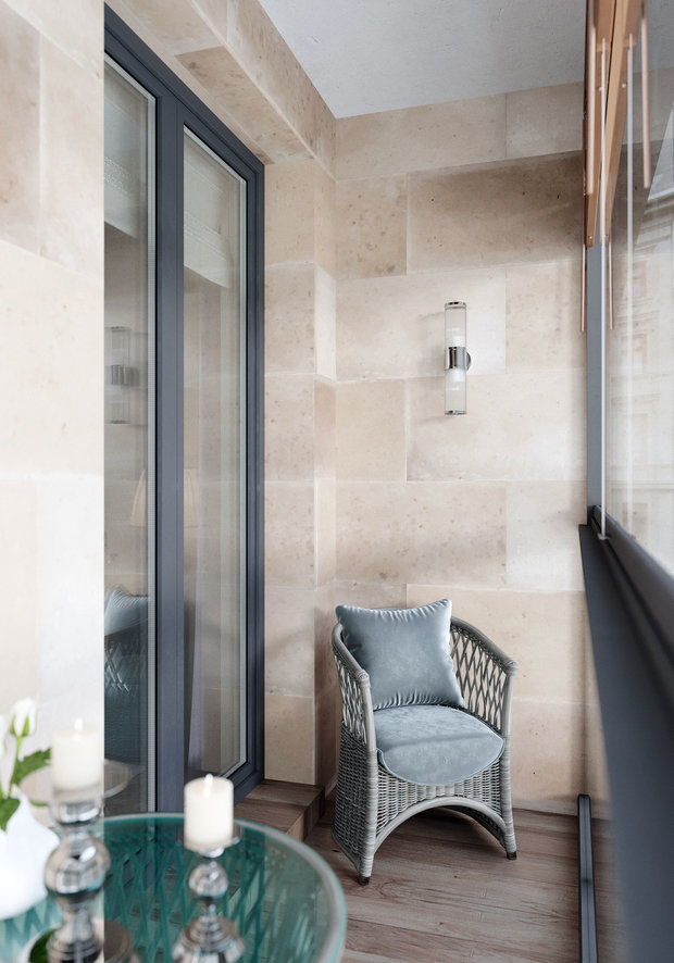 Фото из портфолио Дизайн квартиры в ЖК "Дом на Кирочной". Американская классика – фотографии дизайна интерьеров на INMYROOM