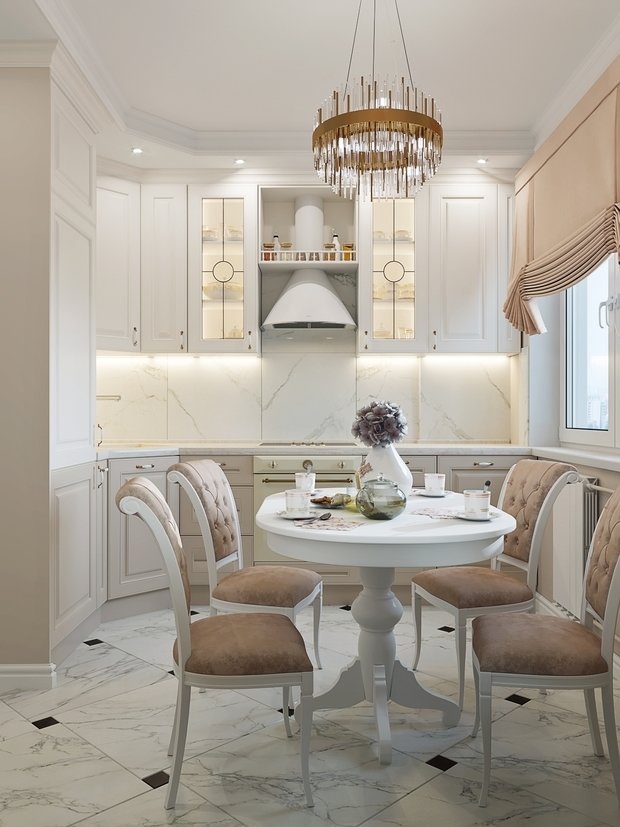 Фото из портфолио Светлая классика – фотографии дизайна интерьеров на INMYROOM