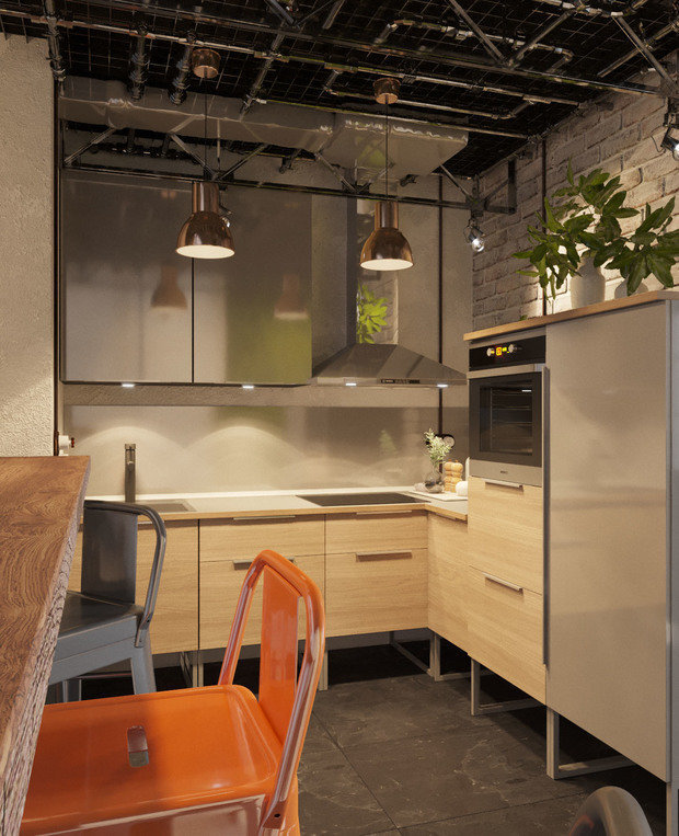 Фотография: Кухня и столовая в стиле Лофт, Проект недели – фото на INMYROOM