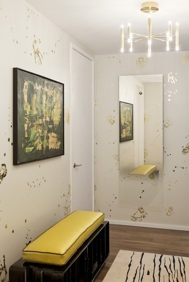 Фотография: Прихожая в стиле Современный, Декор интерьера, DIY, Дом, Декор дома, Цвет в интерьере, Обои – фото на INMYROOM