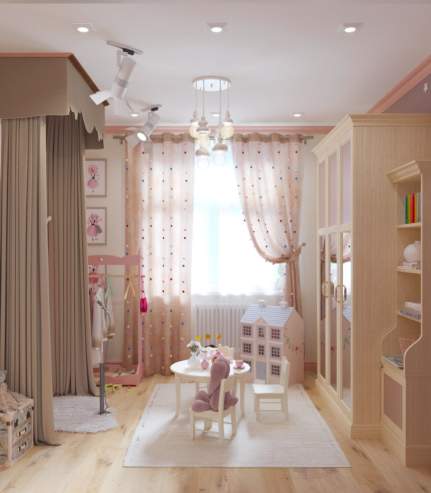 Фотография: Детская в стиле Современный, Прованс и Кантри, Дом, Проект недели, Дом и дача, Новосибирск, Таунхаус, Кирпичный дом, 4 и больше, 60-90 метров, Полина Степанова – фото на INMYROOM