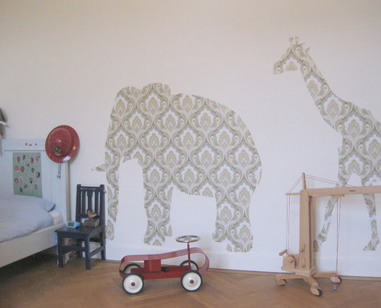 Фотография: Детская в стиле Скандинавский, Декор интерьера, Декор дома, Цвет в интерьере, Обои – фото на INMYROOM