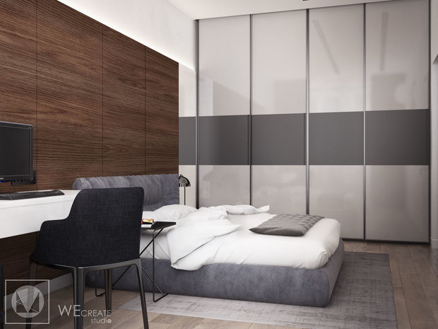 Фото из портфолио Квартира в тёмных тонах – фотографии дизайна интерьеров на INMYROOM