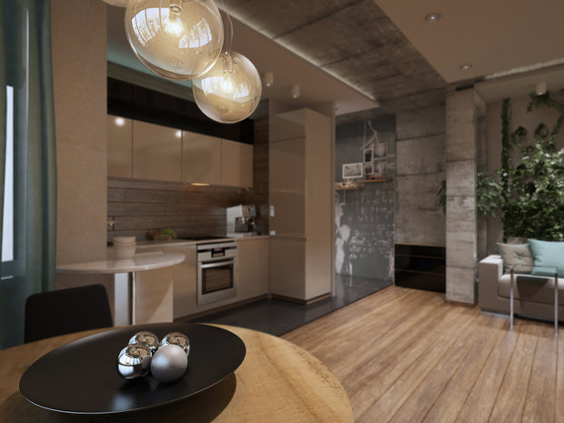 Фото из портфолио Квартира студия в Москве – фотографии дизайна интерьеров на INMYROOM