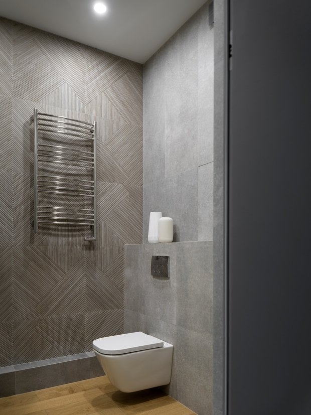 Фотография: Ванная в стиле Современный, Минимализм, Квартира, Проект недели, Москва, 2 комнаты, 40-60 метров, 60-90 метров, Ксения Елисеева – фото на INMYROOM