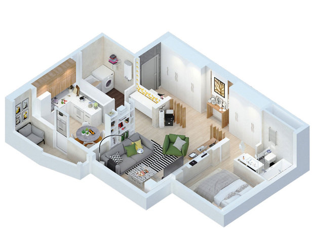 Фото из портфолио Квартира в Лыткарино – фотографии дизайна интерьеров на INMYROOM
