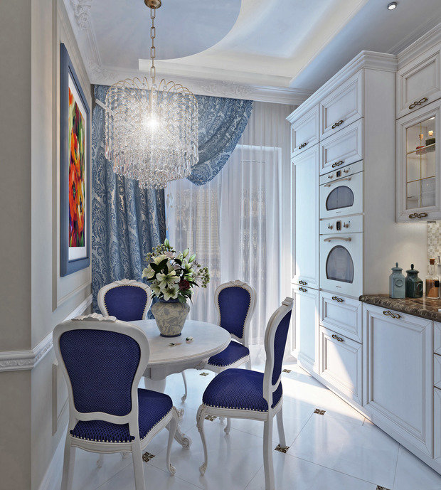Фото из портфолио Классика с синими акцентами – фотографии дизайна интерьеров на INMYROOM