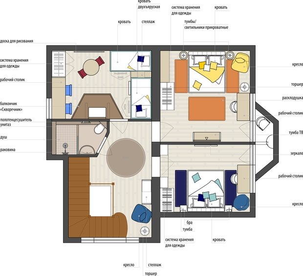 Фотография: Планировки в стиле , Современный, Дом, Проект недели, Московская область, Студия 3.14 – фото на INMYROOM