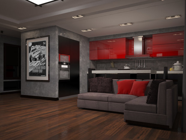 Фото из портфолио Дизайн-проект 3-х комн.квартиры – фотографии дизайна интерьеров на INMYROOM