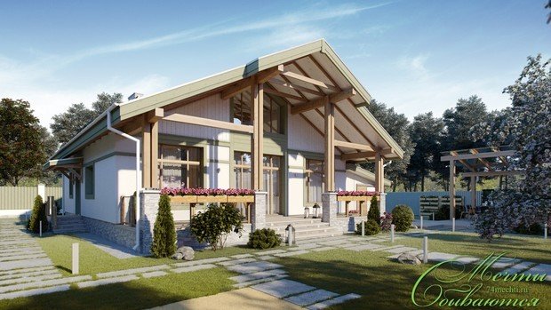 Фото из портфолио Шале по-уральски – фотографии дизайна интерьеров на INMYROOM