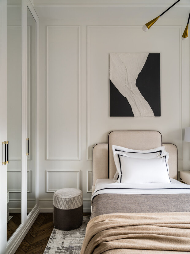 Фотография: Кабинет в стиле Классический, Современный, Эклектика, Квартира, Проект дня, Москва, Кирпичный дом, 4 и больше, Более 90 метров, Елена Маркина, Эксклюзивные проекты – фото на INMYROOM