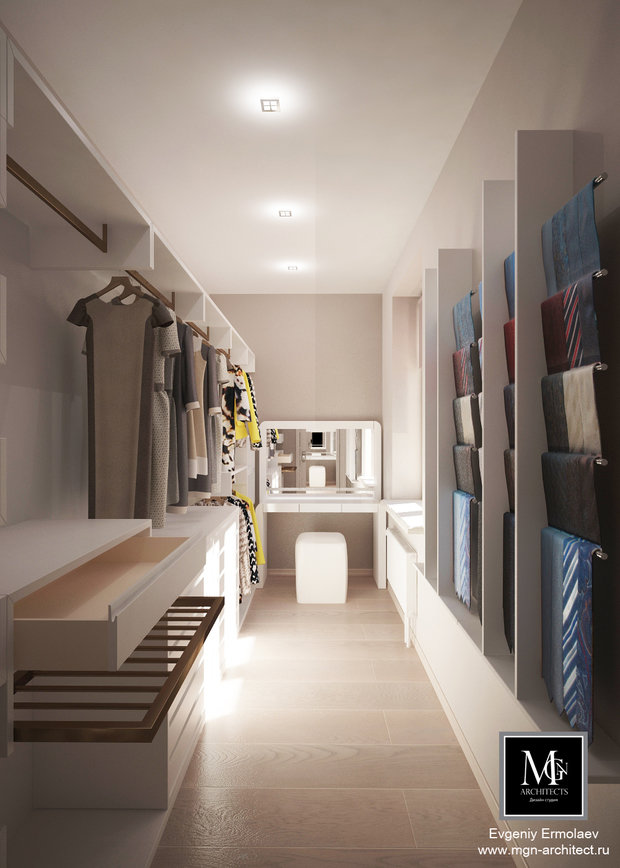 Фото из портфолио КП Рождествено, дом 450м2, Гардеробная – фотографии дизайна интерьеров на InMyRoom.ru