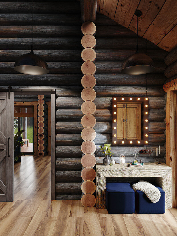 Фотография: Прихожая в стиле Лофт, Современный, Эклектика, Прованс и Кантри, Дом, Проект дня, Дом и дача, Юлия Чернова, 3 комнаты, Более 90 метров, Астрахань – фото на INMYROOM