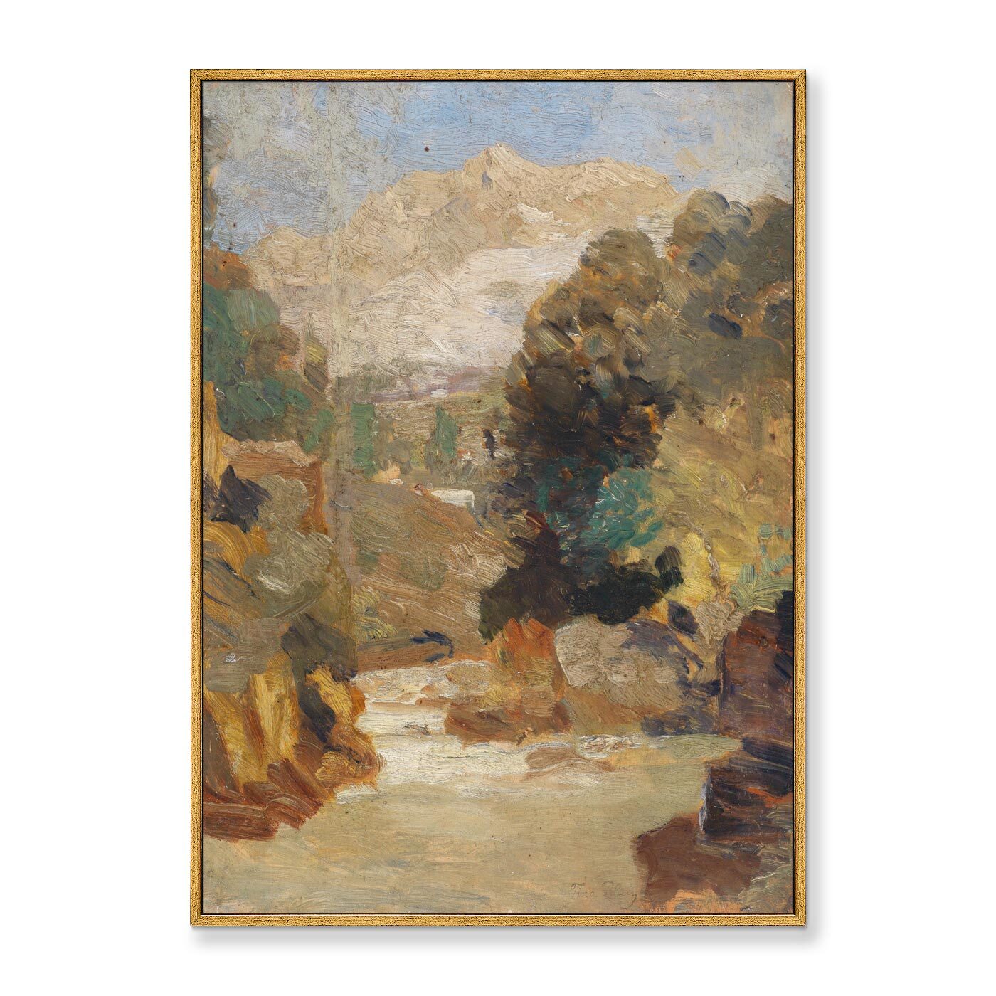 Репродукция картины на холсте Partie aus Schladming, 1902г.