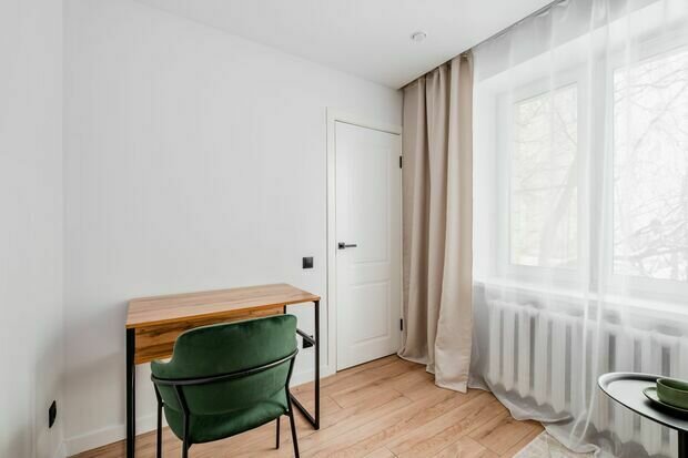 Фотография: Спальня в стиле Современный, Минимализм, Проект дня, Блочный дом, 3 комнаты, 40-60 метров, Москав, II 29-3 – фото на INMYROOM