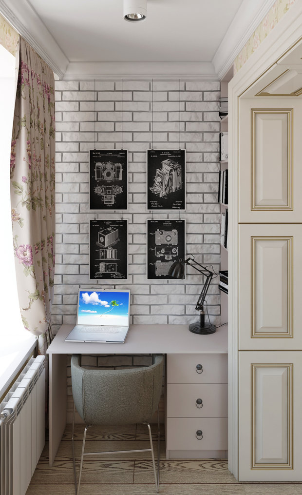 Фото из портфолио Спальня в скандинавском стиле для девушки – фотографии дизайна интерьеров на INMYROOM