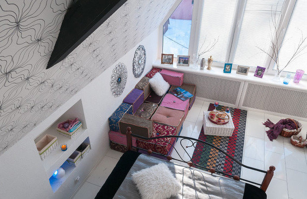 Фотография: Спальня в стиле Скандинавский, Мансарда, Гид, Дом и дача, Фазенда, Павел Алексеев, идеи для мансарды, Ruetemple, Анна Шаркунова – фото на INMYROOM