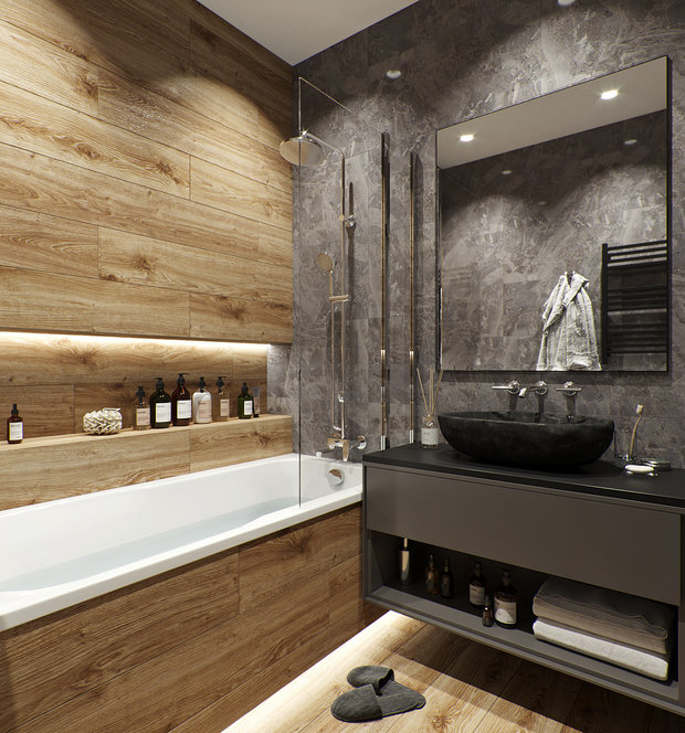 Фото из портфолио Квартира холостяка 37кв.м. – фотографии дизайна интерьеров на INMYROOM