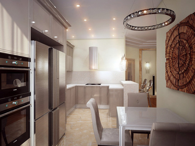 Фото из портфолио Бежевая неоклассика – фотографии дизайна интерьеров на INMYROOM