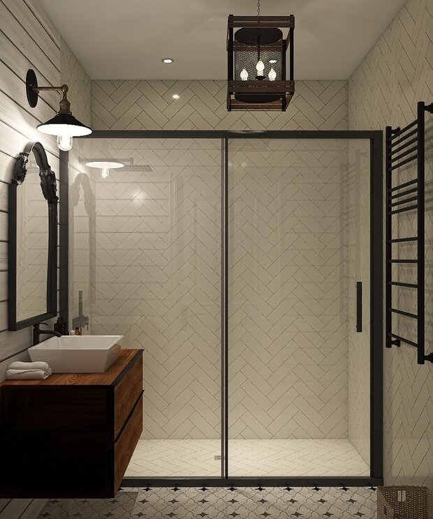 Фото из портфолио Санузел и душевая в стиле Фармхаус – фотографии дизайна интерьеров на INMYROOM
