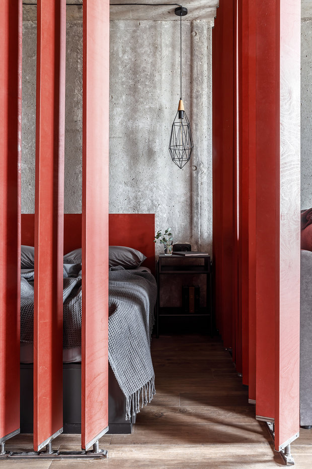 Фотография: Спальня в стиле Лофт, Современный, Квартира, Студия, Проект недели, Краснодар, Монолитный дом, до 40 метров, 40-60 метров, Андрей Попов – фото на INMYROOM