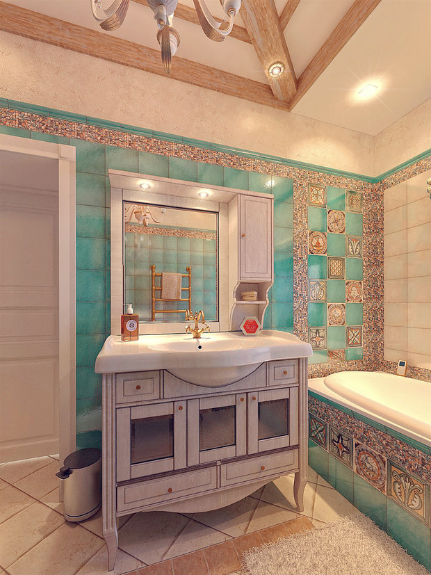 Фотография: Ванная в стиле Прованс и Кантри – фото на INMYROOM