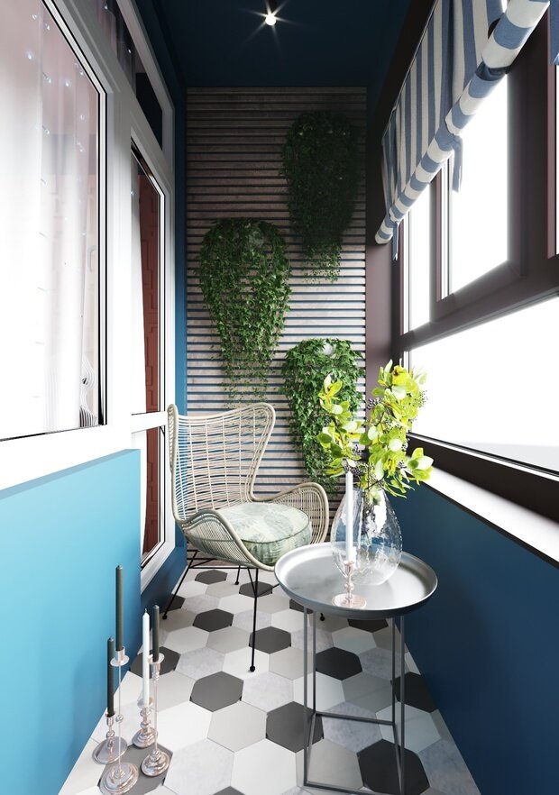 Фотография: Балкон в стиле Современный, Малогабаритная квартира, Квартира, Проект недели, Санкт-Петербург, 1 комната, до 40 метров, 40-60 метров, Start Design – фото на INMYROOM