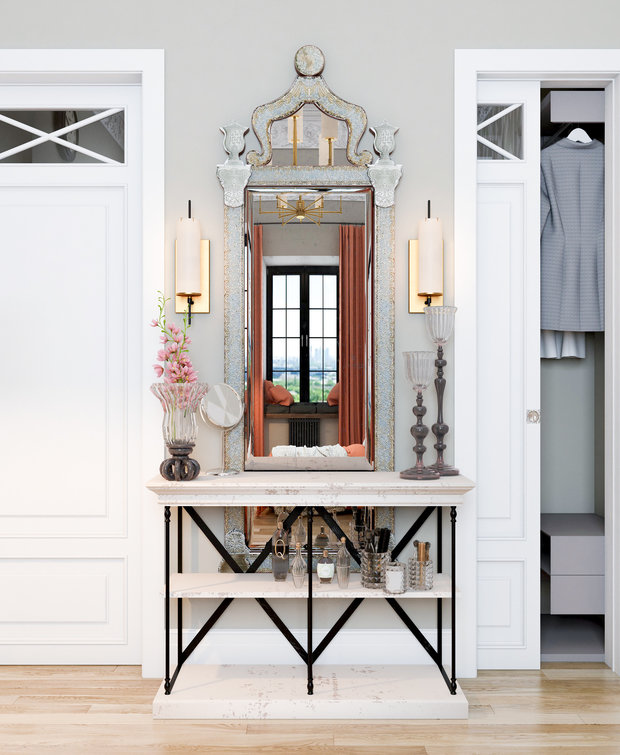 Фотография: Декор в стиле Прованс и Кантри, Спальня, Эклектика, Проект недели, Москва, Марина Саркисян, Little Greenе, камерунская шляпа в интерьере – фото на INMYROOM