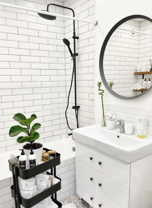 Фотография: Ванная в стиле Скандинавский, Ремонт на практике – фото на INMYROOM