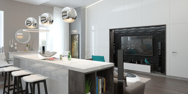 Фото из портфолио Квартира, 115 м2 – фотографии дизайна интерьеров на INMYROOM