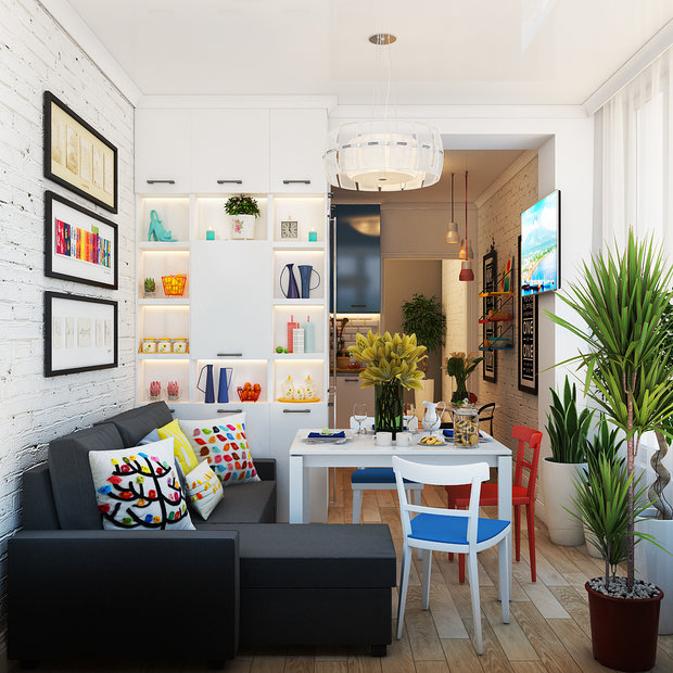 Фото из портфолио Современный дизайн для молодой семьи – фотографии дизайна интерьеров на INMYROOM