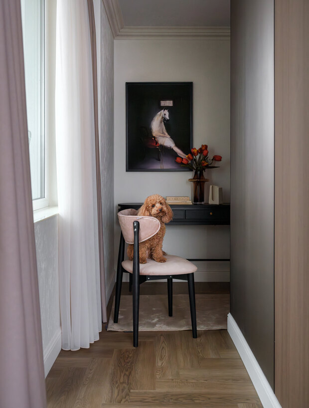 Фотография: Кабинет в стиле Современный, Квартира, Проект дня, Москва, 2 комнаты, 40-60 метров, Сара Михайлова – фото на INMYROOM