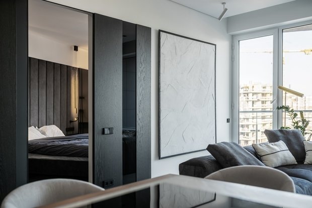 Фотография: Гостиная в стиле Современный, Минимализм, Квартира, Проект недели, Киев, 2 комнаты, 60-90 метров, Lauri Brothers, Юрий Лаури, Сергей Лаури, Анастасия Темпинская – фото на INMYROOM