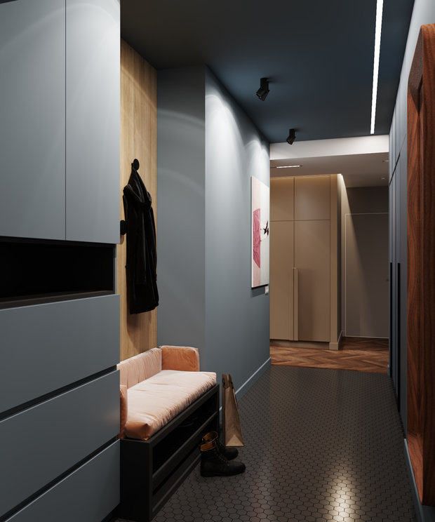 Фото из портфолио Трехкомнатная в ЖК Богемия – фотографии дизайна интерьеров на INMYROOM