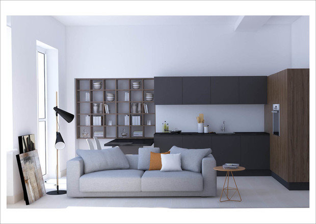 Фото из портфолио Квартира холостяка – фотографии дизайна интерьеров на INMYROOM