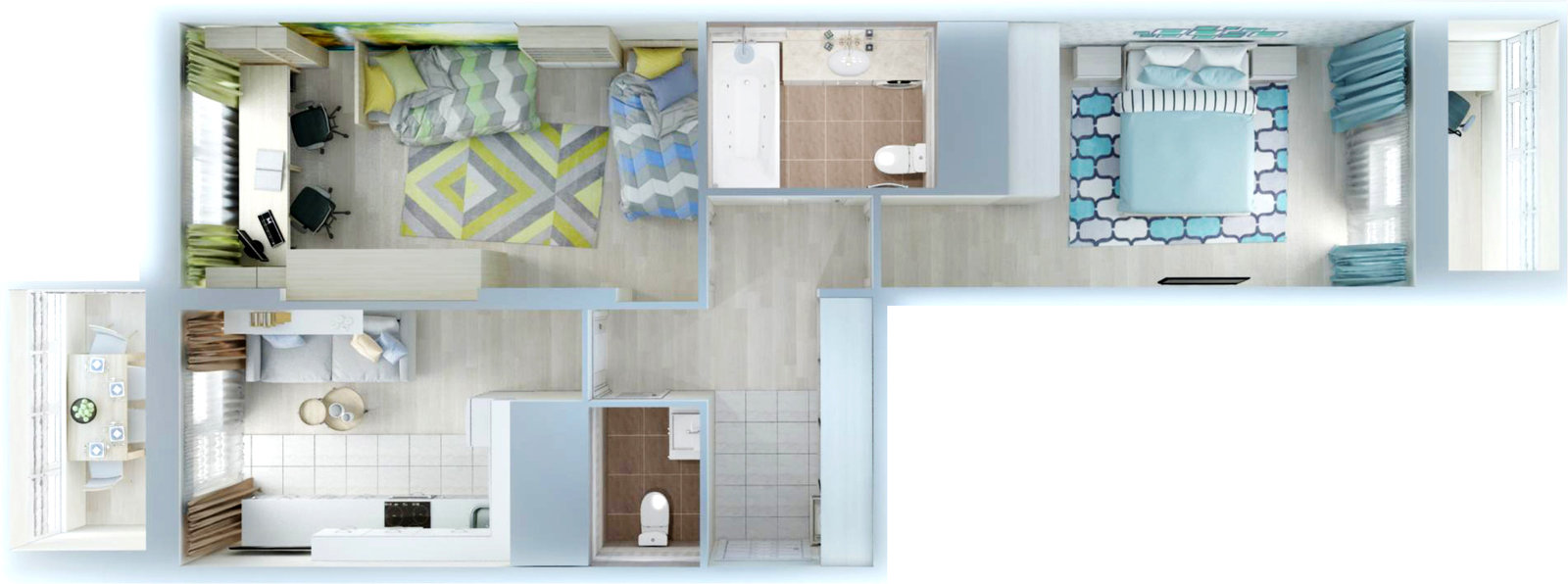 Фотография: Планировки в стиле , Перепланировка, Анастасия Киселева, Максим Джураев, UP-Квартал – фото на INMYROOM